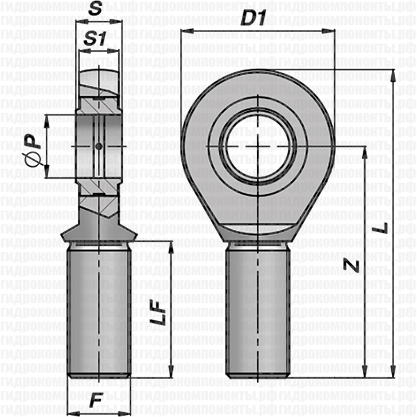 CSTFE...UK ПРОУШИНА НЕОБСЛУЖИВАЕМАЯ ДЛЯ ГИДРОЦИЛИНДРА CONTARINI